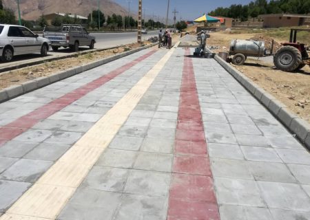 پروژه تکمیل پارک کوهستان و پیاده رو بلوار بسیج